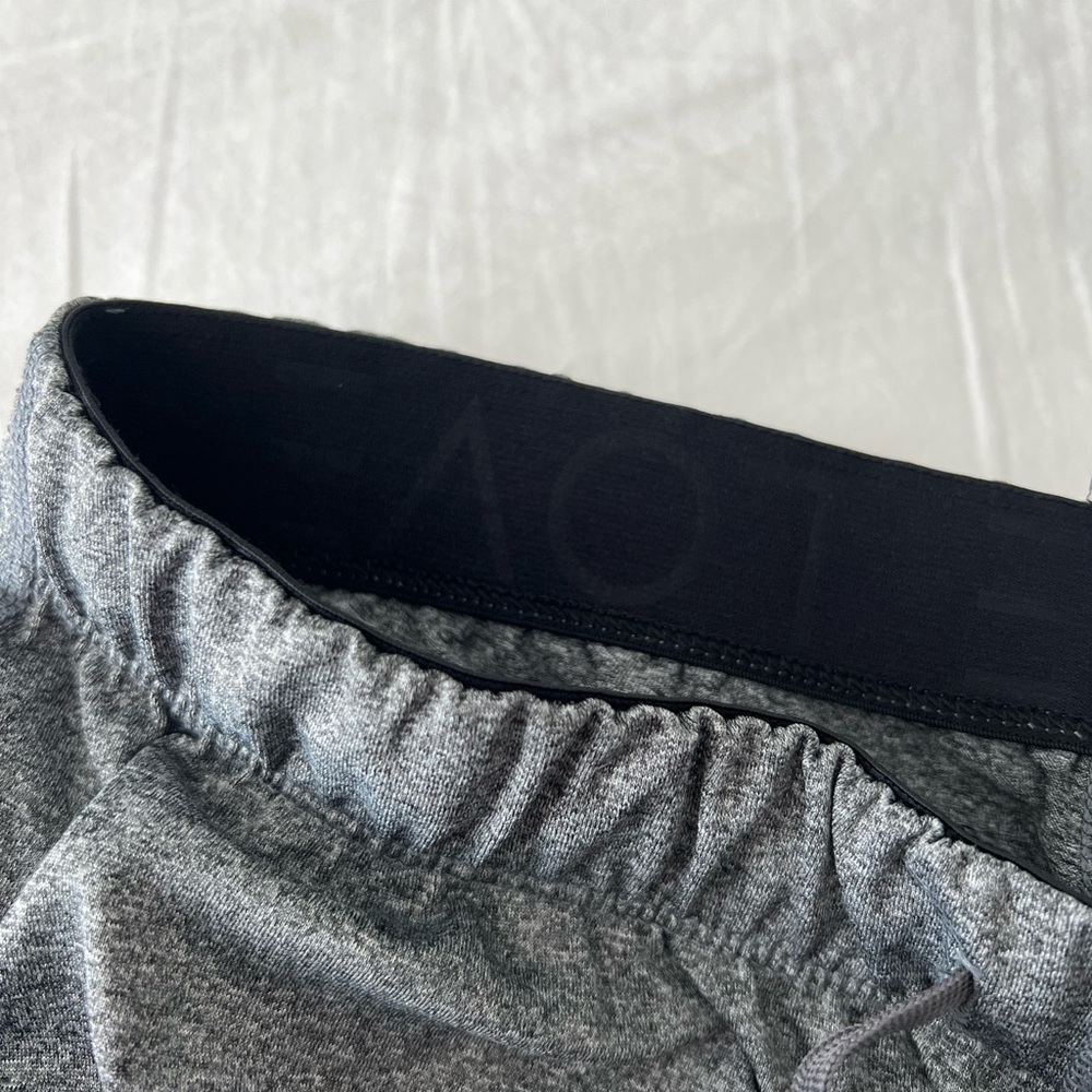 Grey Solid Athletic Leggings - image 4